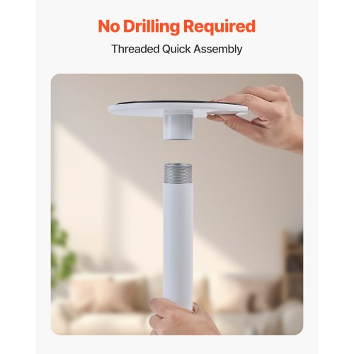 FloortoCeiling Transfer Pole Tension Mounted Bathroom Grab Bar with AntiSlip