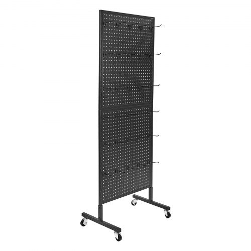 Standing Pegboard Display 236 x 63 in Pegboard Display Stand with Swivel