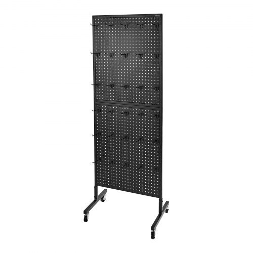 Standing Pegboard Display 236 x 63 in Pegboard Display Stand with Swivel