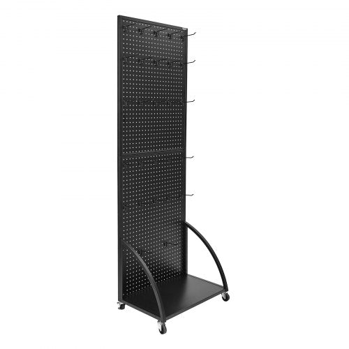 Standing Pegboard Display with Base Plate 237 x 66 in Pegboard Display