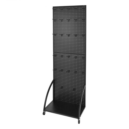 Standing Pegboard Display with Base Plate 237 x 66 in Pegboard Display