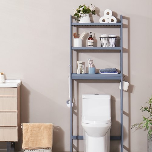Over the Toilet Storage 3Tier Bathroom Shelf Rack Space Saver Organizer – 33 L