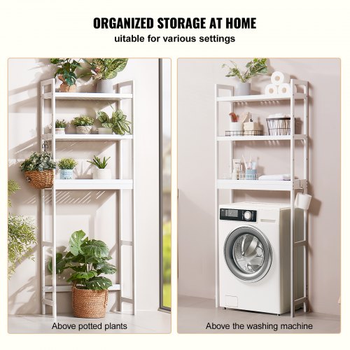 Over the Toilet Storage 3Tier Bathroom Shelf Rack Space Saver Organizer – 33 L