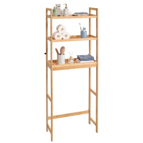 Over the Toilet Storage 3Tier Bathroom Shelf Rack Space Saver Organizer – 33 L