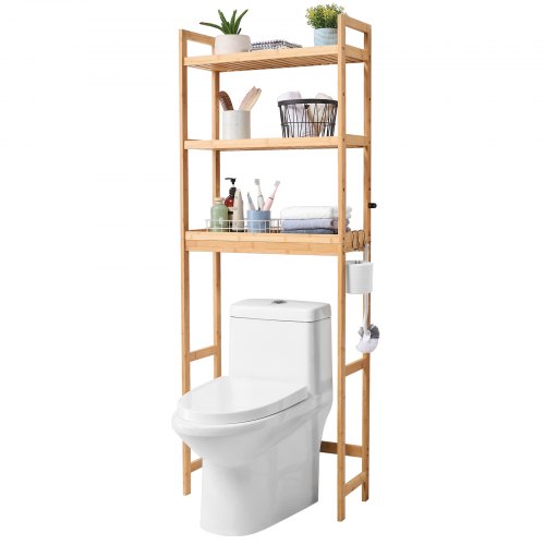 Over the Toilet Storage 3Tier Bathroom Shelf Rack Space Saver Organizer – 33 L