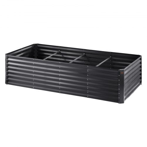 Raised Garden Bed 8 x 4 x 2 ft Galvanized Metal Planter Box Outdoor