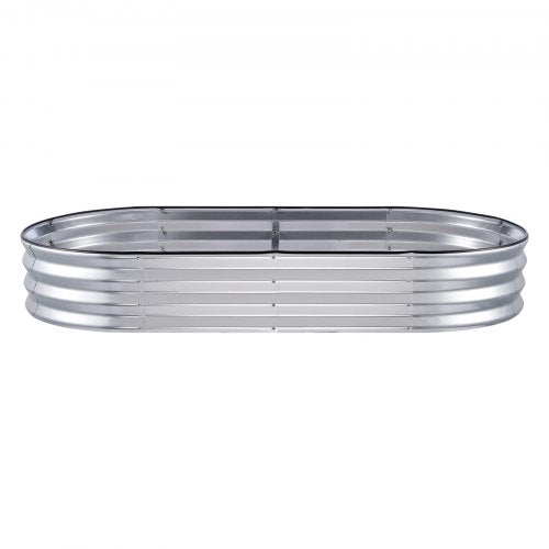 Raised Garden Bed 6 x 3 x 0.9 ft Galvanized Metal Planter Box Outdoor