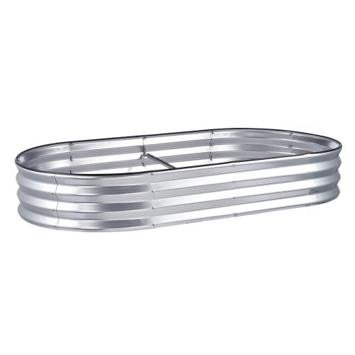 Raised Garden Bed 6 x 3 x 0.9 ft Galvanized Metal Planter Box Outdoor