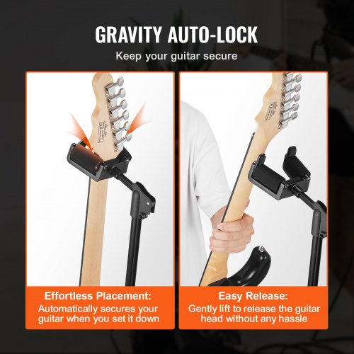 Tripod Guitar Stand 33 lbs15 kg Load Capacity FloorStanding Foldable
