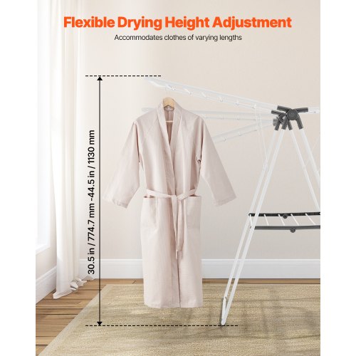 Clothes Drying Rack 2Tier Foldable Laundry Dryer Rack with Sock Clips 21