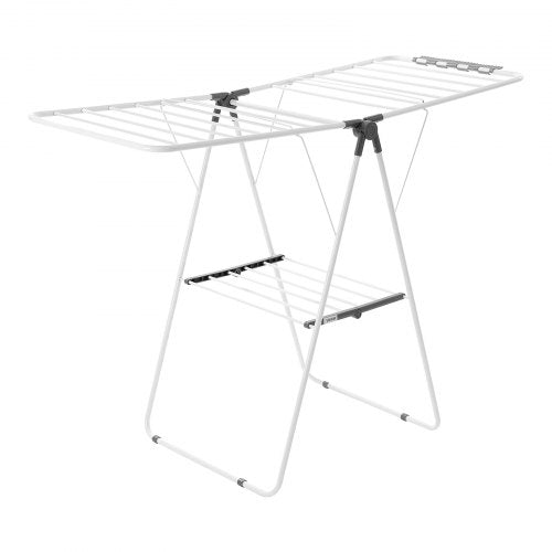 Clothes Drying Rack 2Tier Foldable Laundry Dryer Rack with Sock Clips 21