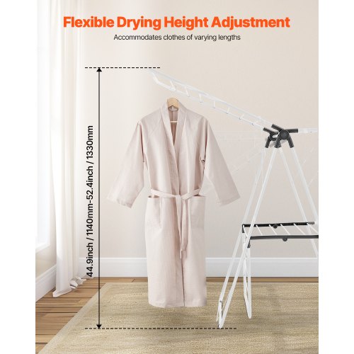 Clothes Drying Rack 2Tier Foldable Laundry Dryer Rack with Sock Clips 31