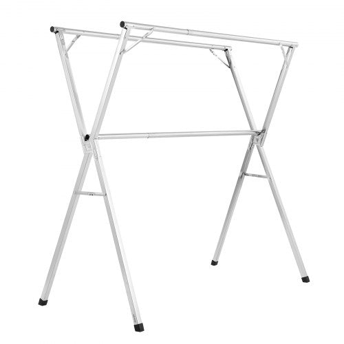 Clothes Drying Rack 2Tier Telescopic Laundry Dryer Rack Stainless Steel