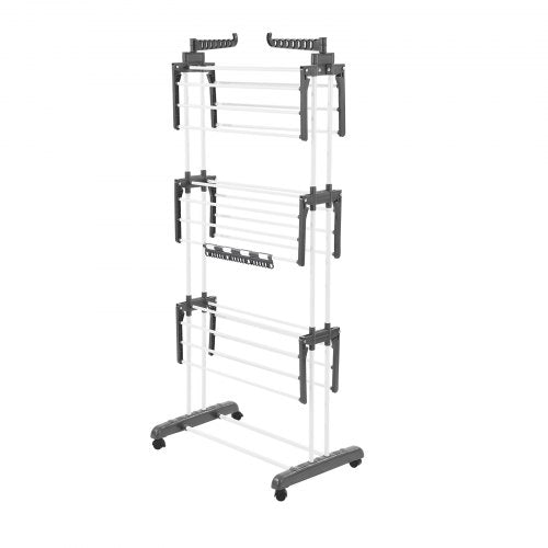 Clothes Drying Rack 4Tier Foldable Laundry Dryer Rack Metal Drying Racks