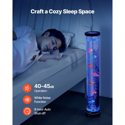 Sensory Bubble Tube Lamp 267 ft Bubble Fish Tube Sensory Aquarium Lamp