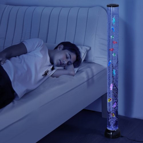 Sensory Bubble Tube Lamp 4 ft Bubble Fish Tube Sensory Aquarium Lamp with 10