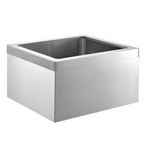 Stainless Steel Floor Mop Sink 22 x 19 x 12 in 304 Stainless Steel with 3in1
