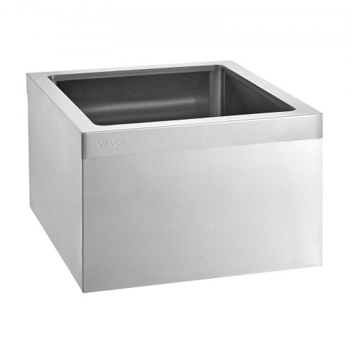 Stainless Steel Floor Mop Sink 22 x 19 x 12 in 304 Stainless Steel with 3in1