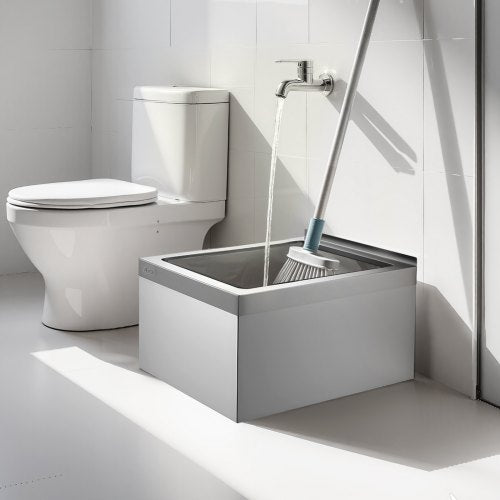 Stainless Steel Floor Mop Sink 22 x 19 x 12 in 304 Stainless Steel
