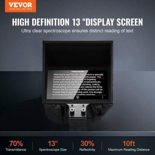 Teleprompter 13 Aluminum Alloy Floor Type with Adjustable Angle