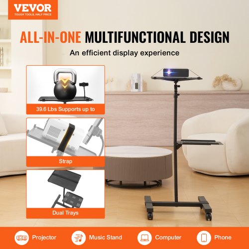 Projector Stand with Wheels Projector Floor Stand Adjustable Height from 228