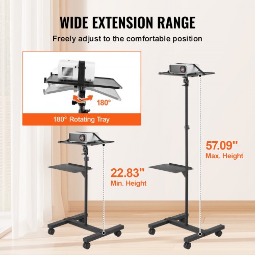 Projector Stand with Wheels Projector Floor Stand Adjustable Height from 228
