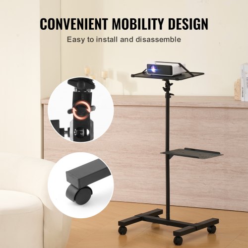 Projector Stand with Wheels Projector Floor Stand Adjustable Height from 228