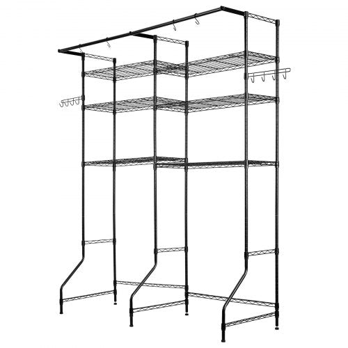 Over Washer and Dryer Storage Shelves 6 Tiers Laundry Room Drying Rack
