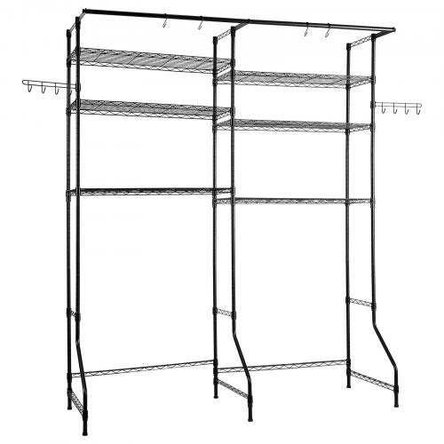 Over Washer and Dryer Storage Shelves 6 Tiers Laundry Room Drying Rack