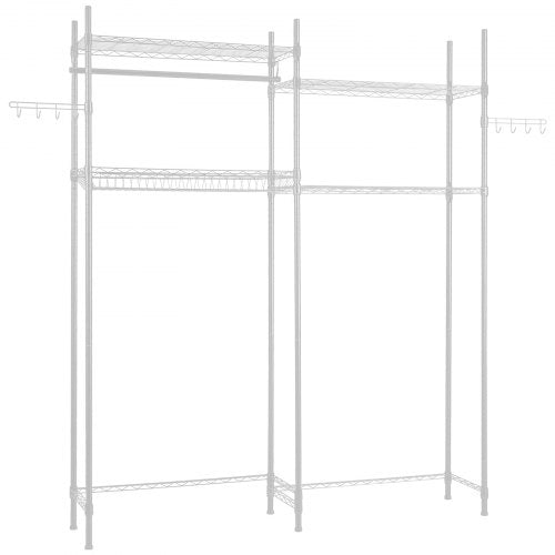 Over Washer and Dryer Storage Shelves 4 Tiers Laundry Room Drying Rack