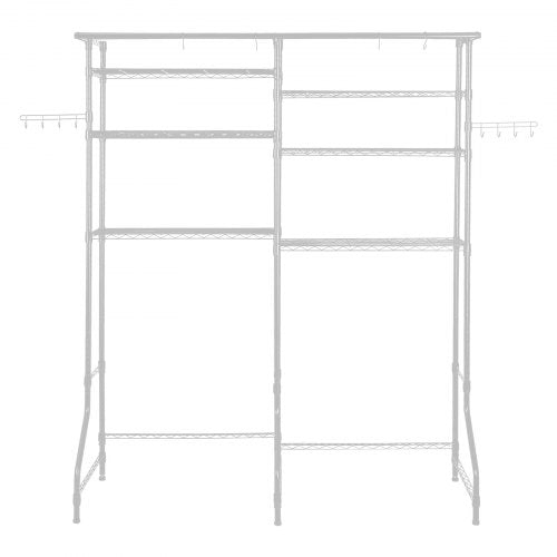 Over Washer and Dryer Storage Shelves 6 Tiers Laundry Room Drying Rack