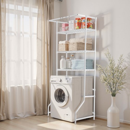 Over Washer and Dryer Storage Shelf 3 Tiers Laundry Room Drying Rack