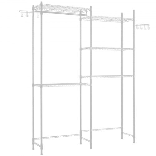 Over Washer and Dryer Storage Shelves 5 Tiers Laundry Room Drying Rack