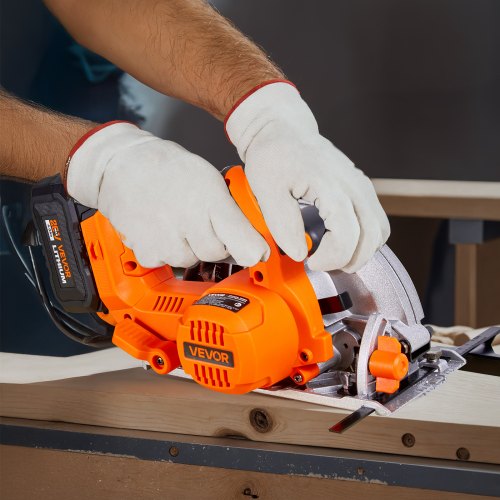 Cordless Circular Saw 612 inch Blade 4700 RPM Speed45 Degree Bevel