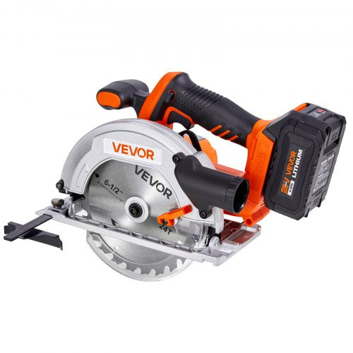 Cordless Circular Saw 612 inch Blade 4700 RPM Speed45 Degree Bevel