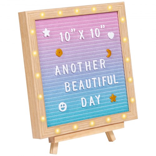 Gradient Felt Letter Board 10x10 Felt Message Board Changeable Sign