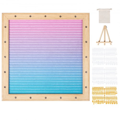 Gradient Felt Letter Board 10x10 Felt Message Board Changeable Sign