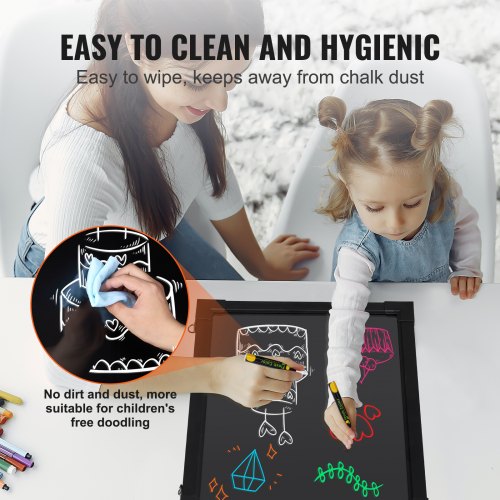 LED Message Writing Board 16x12 Illuminated Erasable Lighted Chalkboard