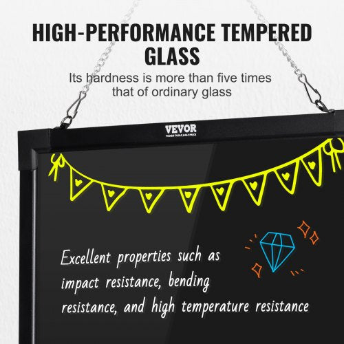 LED Message Writing Board 24x16 Illuminated Erasable Lighted Chalkboard