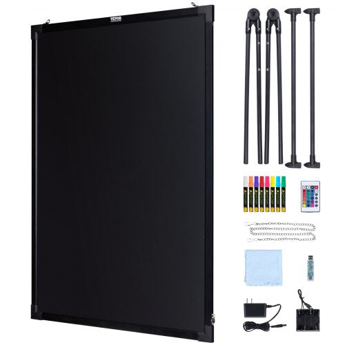 LED Message Writing Board 32x24 Illuminated Erasable Lighted Chalkboard