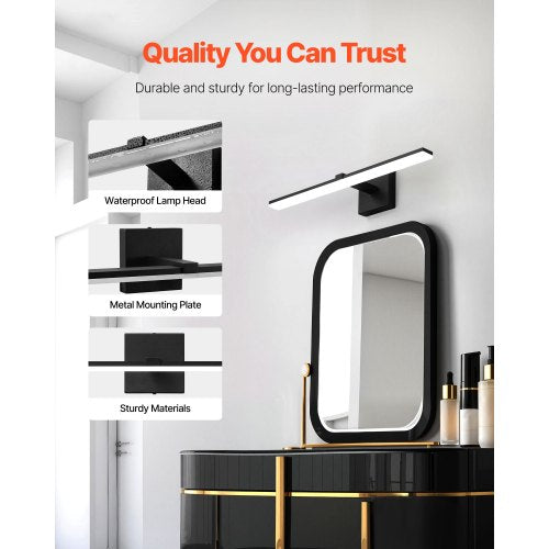 Bathroom Vanity Light Bar 2402Inch LED Modern Light Fixture Over Mirror