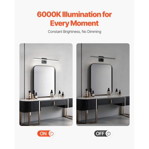 Bathroom Vanity Light Bar 2402Inch LED Modern Light Fixture Over Mirror