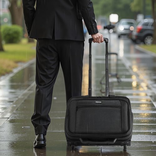 Rolling Laptop Bag Fits Up to 15.6 Inch Laptop Wheeled Briefcase Roller