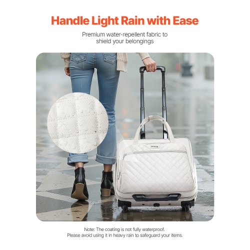 Rolling Laptop Bag Fits Up to 15.6 Inch Laptop Wheeled Briefcase Roller