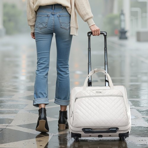 Rolling Laptop Bag Fits Up to 15.6 Inch Laptop Wheeled Briefcase Roller