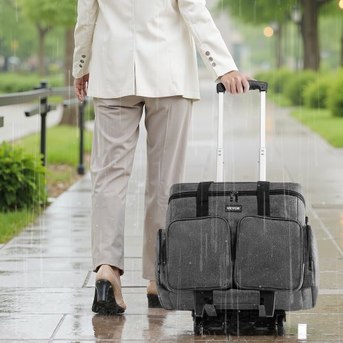 Rolling Laptop Bag Fits Up to 15.6 Inch Laptop Wheeled Briefcase Teacher