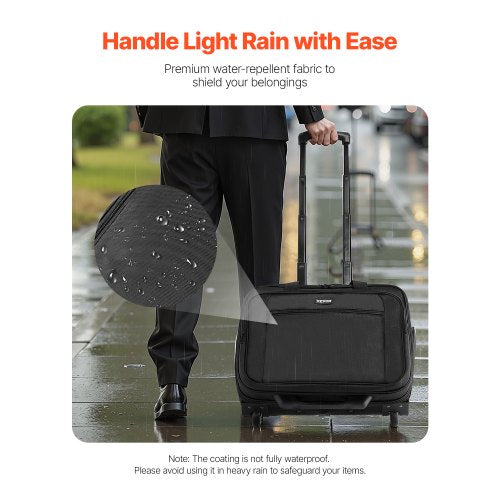 Rolling Laptop Bag Fits Up to 17.3 Inch Laptop Wheeled Briefcase Roller