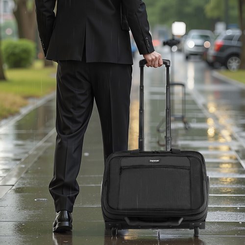 Rolling Laptop Bag Fits Up to 17.3 Inch Laptop Wheeled Briefcase Roller