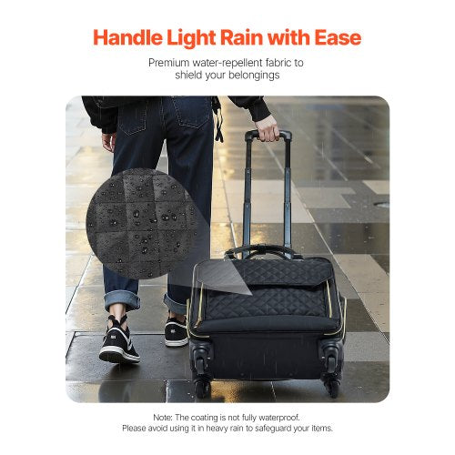 Rolling Laptop Bag Fits Up to 17.3 Inch Laptop Wheeled Briefcase Roller