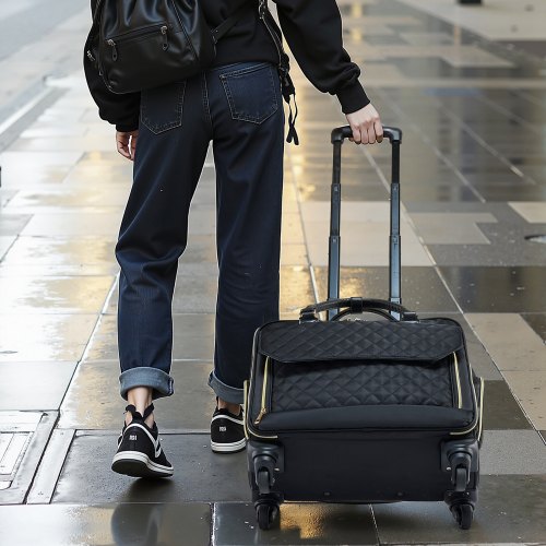 Rolling Laptop Bag Fits Up to 17.3 Inch Laptop Wheeled Briefcase Roller